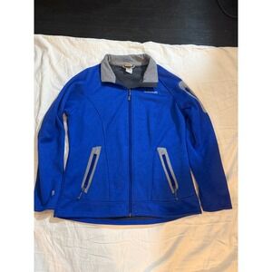 Avalanche Mens Fleece Jacket Blue Zip Up Outdoor Activewear Size L
